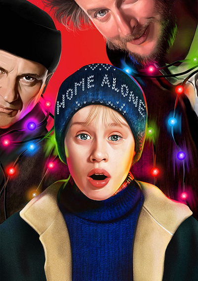 Home Alone artwork digital art digital painting movieposter pop art poster print