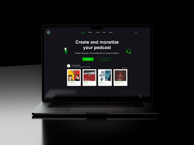 Podcast app UI branding graphic design podcastapp ui