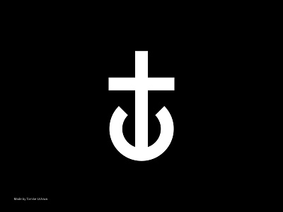 Anchor of Faith – A Minimalist Cross Symbol anchor symbol logo branding christian logo design ideas cross anchor logo cross and anchor logo custom cross logo faith and hope logo inspirational logo design logo for spiritual brands minimalist logo design minimalist religious logo modern church logo monochrome logo design religious logo design spiritual minimalist logo strong and meaningful logo symbolic logo design timeless logo design tornike uchava unique faith logo