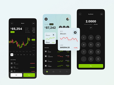 crypto app app application crypto design ui ux