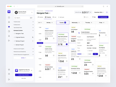 SAAS HR Management Schedule calendar calendy clean dashboard dashboard design dashboard management design hr hr management management management dashboard meeting saas schedule time schedule ui ux web app