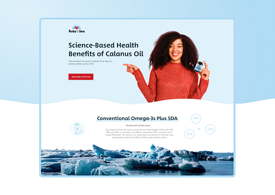 Science-Based eCommerce Website for Ruby of the Sea ❤️💊 b2c e commerce health