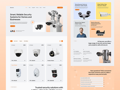 Security Ecommerce Website UI/UX Design branding cctv cctvsolutions digitalsecurity ecommerce ecommercedesign ecommerceux graphic design onlinestore privacy productdesign secureshopping security securityproducts securityservice securitywebsite smartsecurity solution uiuxdesign webdesign