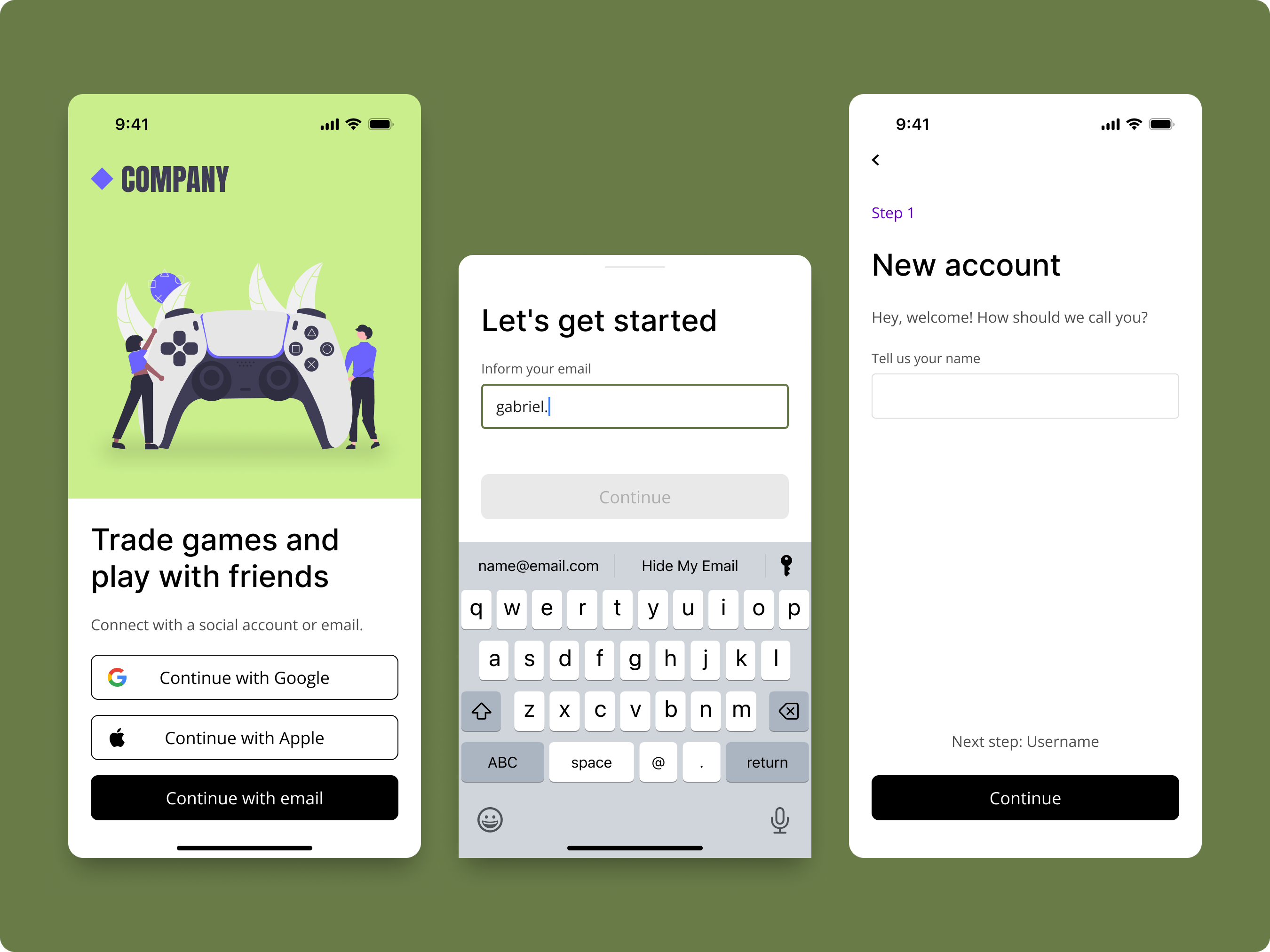 Daily UI - 001 - Sign up app dailyui design figma game interface mobile signup ui ux