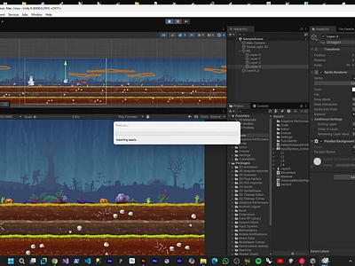 My first attempt at making a game 2d game ghost halloween platformer side scrolling sprites unity