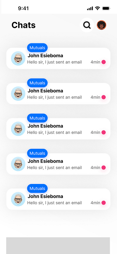 Chatting App app design figma social ui