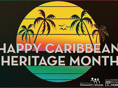 Caribbean Heritage Month Graphic design graphic design illustration logo typography vector