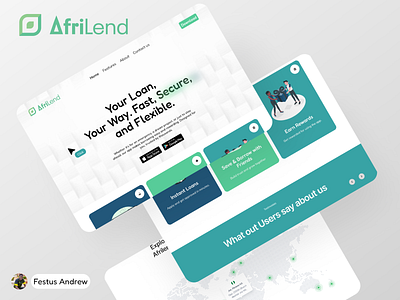 Afrilend landing page shot