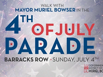 Design for the Mayor's 2021 4th of July Parade design graphic design