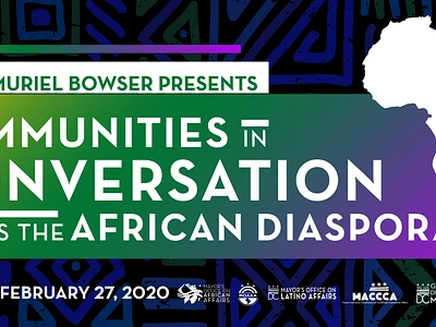 2020- Communities in conversation across the African Diaspora branding design graphic design