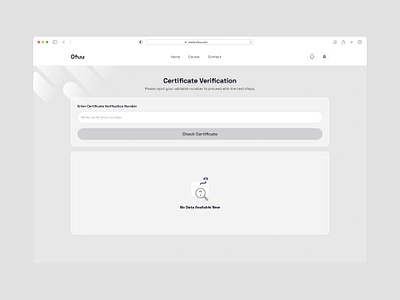 Certificate Verification Product UI Design certificate design certificate product design certificate verification design product design ui design ux design verification design web application design
