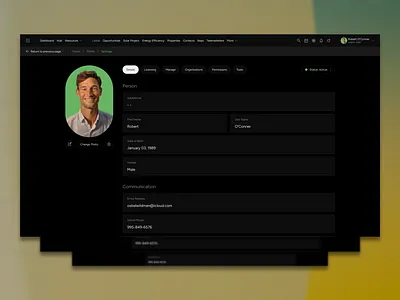 CRM - User Settings (concept) clean concept crm design flat form minimal settings sketch ui user profile user settings ux