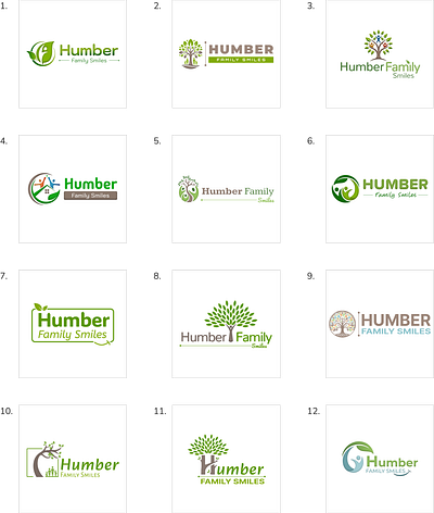 Humber Family Smiles branding logo