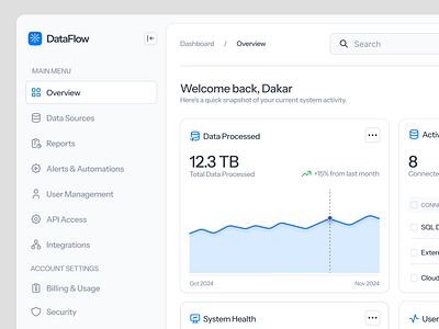 DataFlow - Analytics Dashboard analytics app dashboard data design ui ux web web design