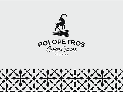 Polopetros Cretan Cuisine adobe illustrator adobe photoshop behance branding cretan crete cuisine design fork goat graphic design greece kri kri logo logo deisgn restaurant rethymno tavern taverna vector