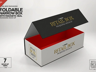 Foldable Box Magnetic Seal Mockup box cardboard display fancy foil foldable box folded folding gift gold luxury magnet magnetic magnetic seal mockup packaging retail rigid silver