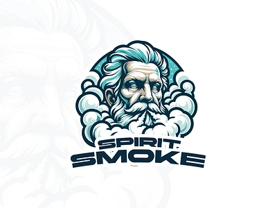 Spirit Smoke: Premium Hookah Lounge Logo Design logo logo hookah logo minimal logo smoke