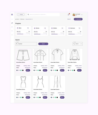 PLM - Material M3 - 1 of 2 erp interaction m3 managing material design plm purple ui ux wms