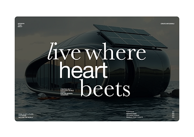 Live where heart beets ai collaboration concept landing page marketing modilehomes ui visual design web web design