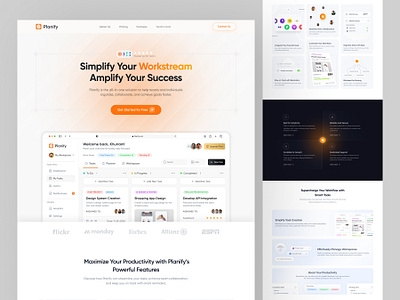 Planify - Task Management Platform Web Design ai animation app data data visualisation graphic design illustration landing page mobile modern ui motion graphics project management saas statistics task task list task management timeline ui ux