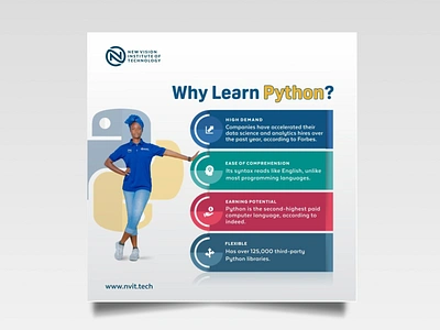 Why Learn Python? branding flyer design graphic design