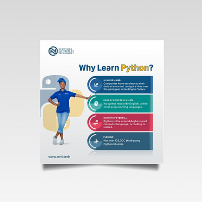 Why Learn Python? branding flyer design graphic design