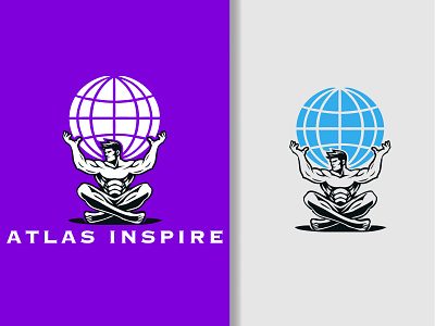 Atlas Inspire Logo alcon logo america atlanta atlas atlas god atlas god logo atlas improv co. atlas inspire logo atlas logo atlassian illustration logo for sale outdoor rounded stylish ui ux vector wild