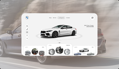 BMW Car Configurator design elegance minimal minimalistic simplicity ui user experience ux web design