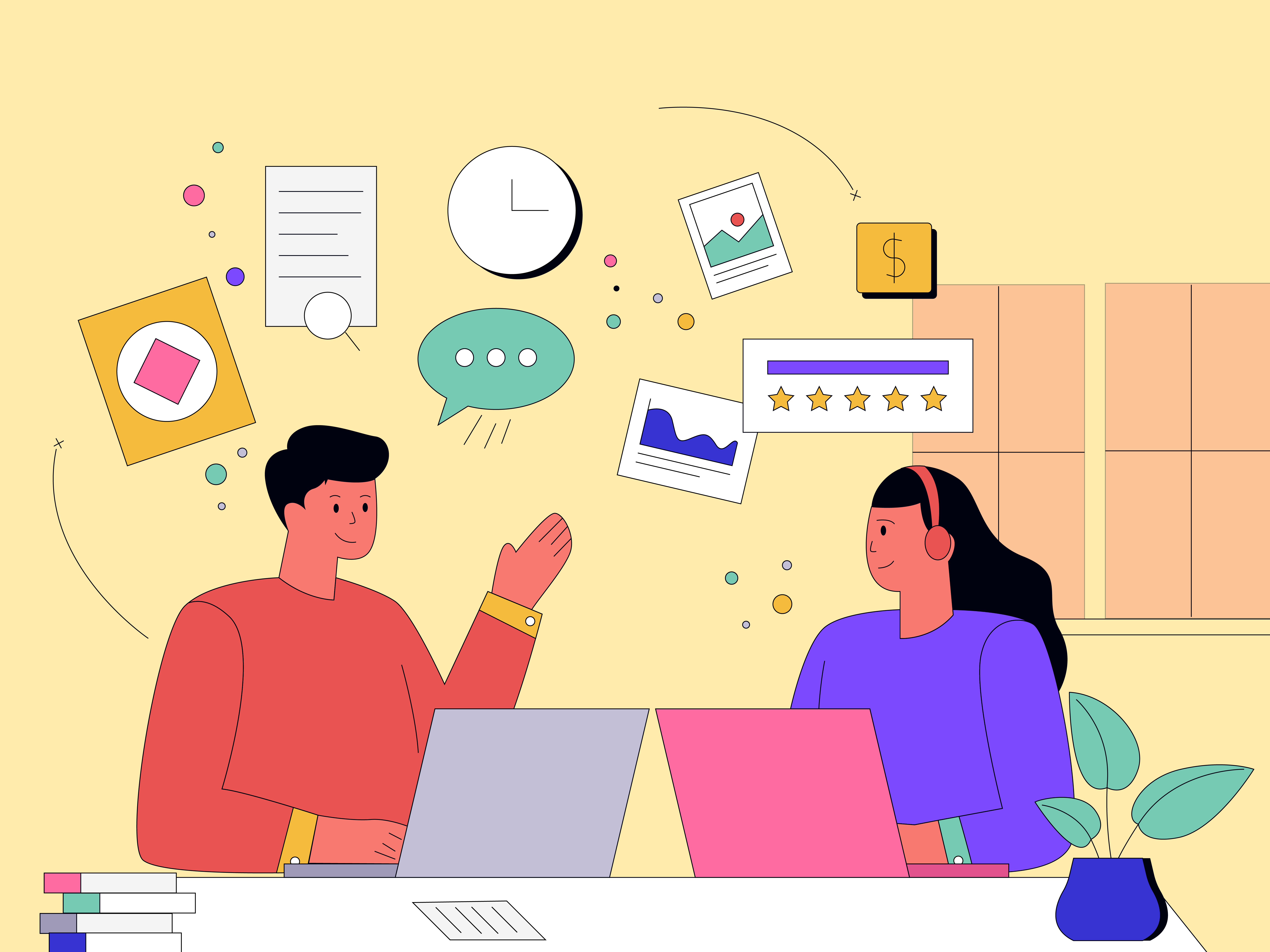 Example of Minimal Flat Illustrations