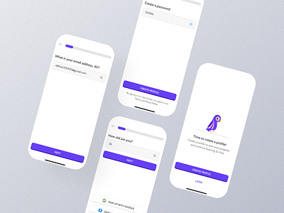 Sign up Mobile App Ui app design mobile screen sign up sign up app sign up dashboard sign up design sign up details sign up experience sign up interface sign up mobile sign up option sign up page sign up screen sign up setting sign up ui sign up view sign up widget ui