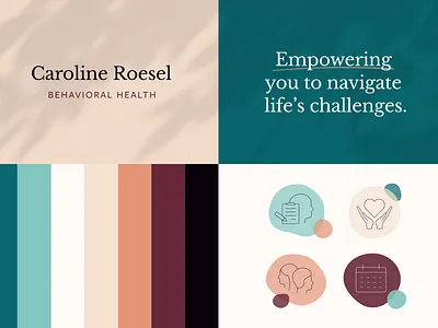 Brand & Web Design for Compassionate Therapy Practice brand identity branding design graphic design logo web design