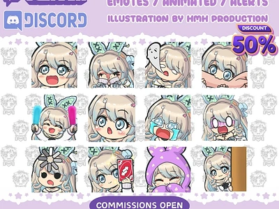 emotes for commissions artist emotes chibi emotes chibi twitch emotes commission cute emotes design emotes emotes for twitch emotes maker illustration streamer twitch twitch emotes vgen emotes vtuber emotes