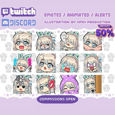 emotes for commissions artist emotes chibi emotes chibi twitch emotes commission cute emotes design emotes emotes for twitch emotes maker illustration streamer twitch twitch emotes vgen emotes vtuber emotes