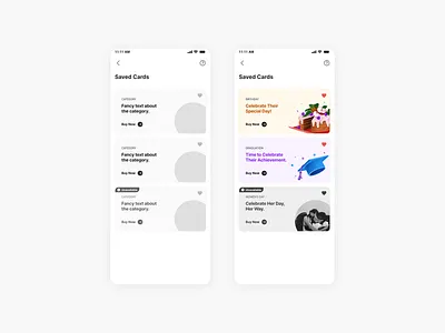 Saved Cards active card app design birthday cards expired card figma fintech graduation illustration mobile design phonepe product design saved cards ui ui cards ui ux uiux ux visual design wireframe