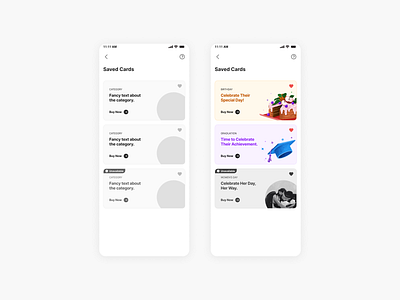 Saved Cards active card app design birthday cards expired card figma fintech graduation illustration mobile design phonepe product design saved cards ui ui cards ui ux uiux ux visual design wireframe