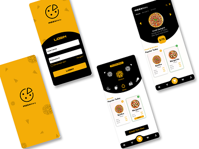 Food App UI design design graphic design ui