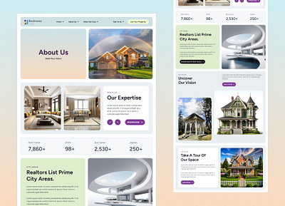 Bauhouse - Luxury Hotel Booking. About Us page about us animation branding home landing page hotle booking luxury living travle website ui wddinislam website design