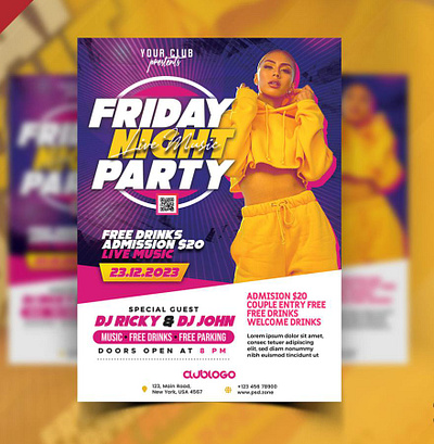 Event party Flyer Design graphic design logo motion graphics