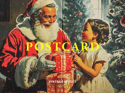 Vintage Halftone Postcard Effect cartoon christmas comic dots download effect free freebie halftone paper photo photocard photoshop pixelbuddha postcard psd retro template vintage xmax