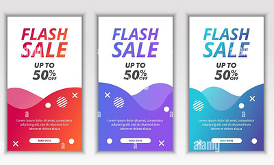 Flash Sale Instagram post banner branding graphic design logo