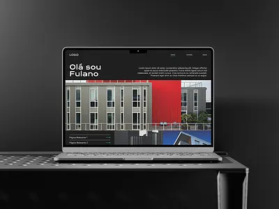 Simple Portfolio Design dark design figma graphic design minimal portfolio simple template ui ux web design