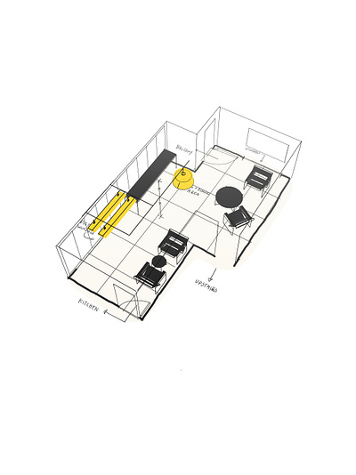 Interior Sketch - Feather3D