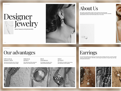 Jewelry Brand - Presentation fashion graphic design jewelry minimalist mininmal presentation presentation design presentation layout presentation template presentations slides