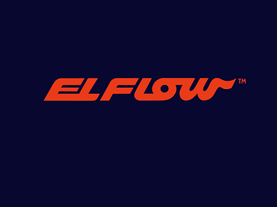 EL FlOW art authentic bold branding calligraphy custom dance design elflow flow identity lettering logo logotype minimal script type typography unique