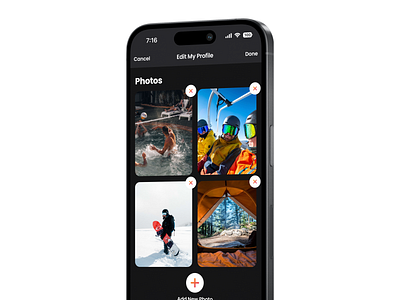 Editing profile photos add app edit field image images imgs mobile photo remove ui upload user interface ux
