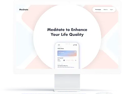 Meditation App - Design Concept branding design illustration logo ui ui ux ui ux design uidesign uiux uiuxdesign