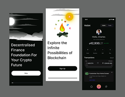 Crypto Wallet App Design Exploration 2025 design app design branding crypto dashboard design design design inspirations desktop design illustration ui uiux design