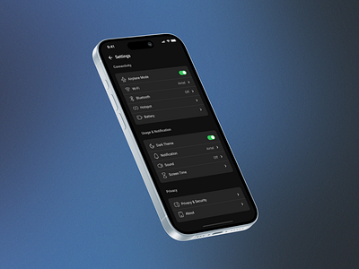 Settings UI Design app design dailyui settings ui web design