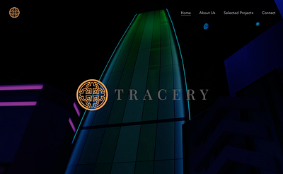 Tracery website graphic design webdesign