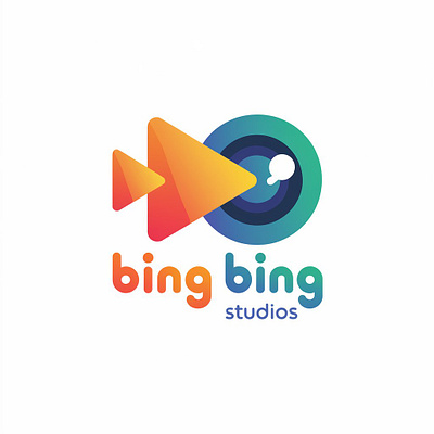 Bing Bing studios logo b logo banding be later icon design letter design logo design minimalistic modern logo play design playing logo studio design studio logo typography unique wave